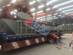 辽宁1275螺旋洗砂机、3000轮斗洗砂机昨日发货